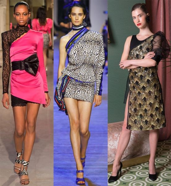 Модные и красивые асимметричные платья 2019