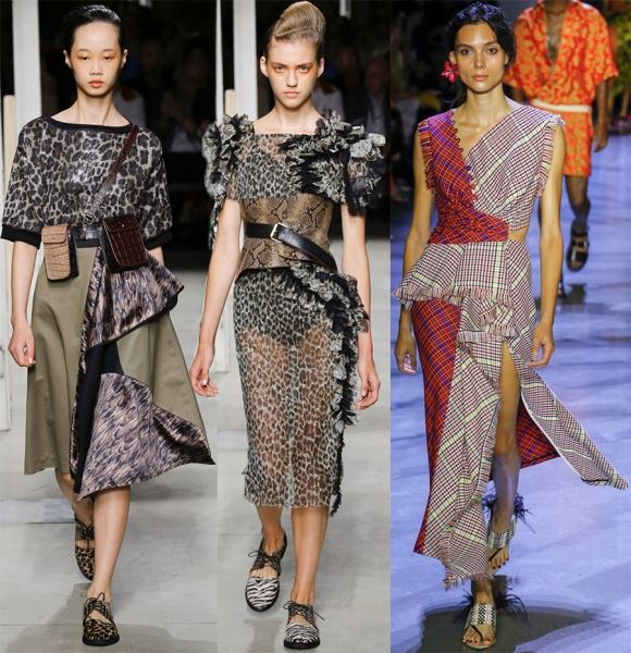 Модные и красивые асимметричные платья 2019